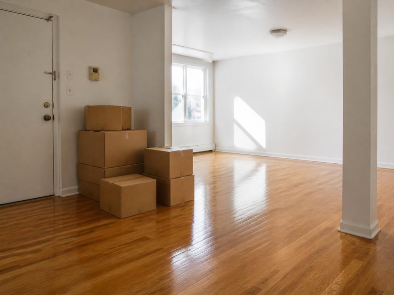 Empty, freshly cleaned apartment ready for move-in